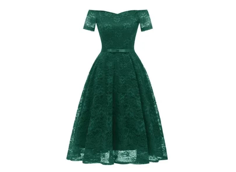 Vestido elegante verde da coleção Viva elegancia