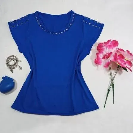 Blusa Azul Alça